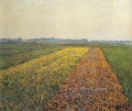 The Yellow Fields at Gennevilliers landscape Gustave Caillebotte